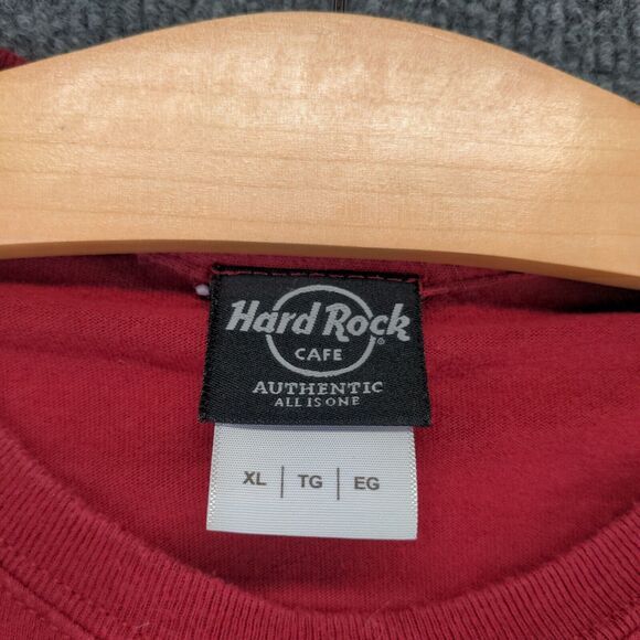 Hard Rock Cafe Mens Pigeon Forge 1971 T-Shirt Red XL Short Sleeve 100% Cotton - Picture 9 of 13